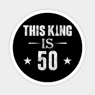 This King Is 50 Chess Lover Magnet